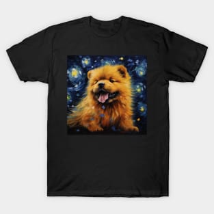 Chow Chow Puppy Painted Portrait T-Shirt